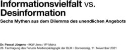 Informationsvielfalt vs. Desinformation - Sechs Mythen aus dem Dilemma des unendlichen Angebots