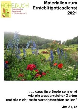 Materialien zum Erntebittgottesdienst 2021 - " dass ihre Seele sein wird wie ein wasserreicher Garten und sie nicht mehr verschmachten sollen" ...