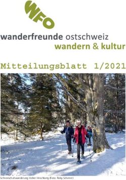 Mitteilungsblatt 1/2021 - Wanderfreunde Ostschweiz