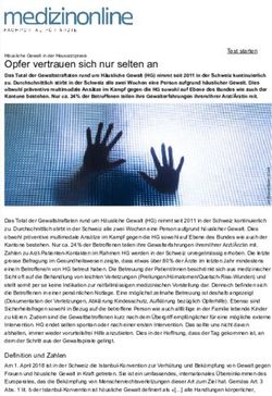 Opfer vertrauen sich nur selten an - Notfallzentrum Inselspital