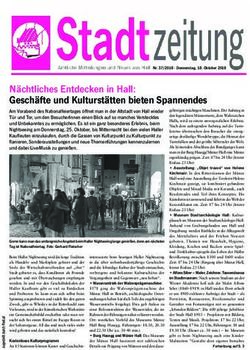 Nächtliches Entdecken in Hall: Geschäfte und Kulturstätten bieten Spannendes