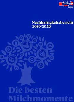 Nachhaltigkeitsbericht 2019/2020 - Emmi