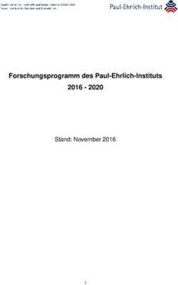 Forschungsprogramm des Paul-Ehrlich-Instituts 2016 2020 - Stand: November 2016
