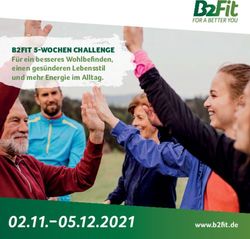 B2FIT 5-WOCHEN CHALLENGE Für ein besseres Wohlbefinden, einen gesünderen Lebensstil und mehr Energie im Alltag.