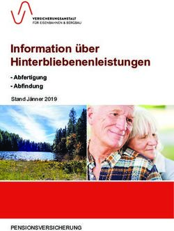 Information &uuml;ber Hinterbliebenenleistungen - Abfertigung - Abfindung Stand J&auml;nner 2019