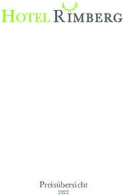 Preis&uuml;bersicht - Hotel Rimberg