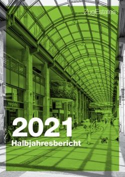 2021 Halbjahresbericht - Zug Estates