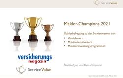 Makler-Champions 2021 - Maklerbefragung zu den Servicewerten von Versicherern Maklerdienstleistern Maklerverwaltungsprogrammen Studienflyer ...