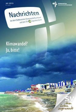 Klimawandel? Ja, bitte! - dem - Süddeutsche Gemeinschaft