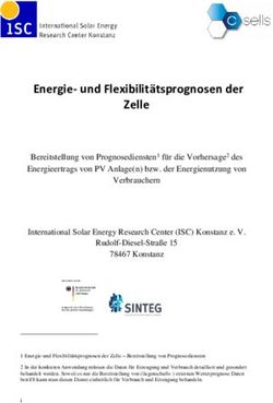 Energie- und Flexibilitätsprognosen der Zelle - C/sells