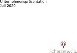 Unternehmenspräsentation Juli 2020 - Scherzer & Co. AG
