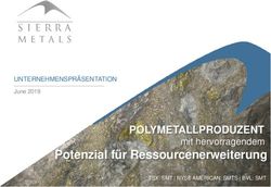 Potenzial f&uuml;r Ressourcenerweiterung - POLYMETALLPRODUZENT mit hervorragendem UNTERNEHMENSPR&Auml;SENTATION