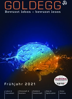 GOLDEGG Bewusst leben - bewusst lesen - Fr&uuml;hjahr 2021 - Goldegg Verlag