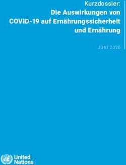 Die Auswirkungen von COVID-19 auf Ern&auml;hrungssicherheit und Ern&auml;hrung - Kurzdossier