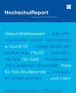 HOCHSCHULREPORT - HOCHSCHULE NIEDERRHEIN