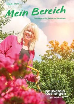 Das Magazin des Bauverein R&uuml;stringen - Ausgabe 01