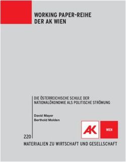 WORKING PAPER-REIHE DER AK WIEN - Arbeiterkammer