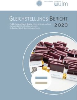 2020 GLEICHSTELLUNGS BERICHT - Uni Ulm