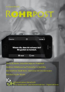 Greta & Starks: Untertitel App im Praxistest Beatrice Hildebrand auf Fotosafari in Namibia Barrierefreie Stadt Bern: Interview mit Urs Germann ...
