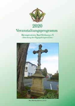 2020 Veranstaltungsprogramm - Heimatverein Bad Driburg e.V - Eggegebirgsverein