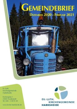 Gemeindebrief dezember 2020 - februar 2021 - Kirchengemeinde Harksheide