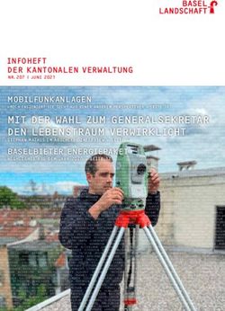 MIT DER WAHL ZUM GENERALSEKRET&Auml;R DEN LEBENSTRAUM VERWIRKLICHT - Kanton Basel-Landschaft