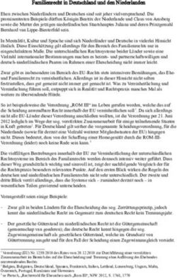 Familienrecht in Deutschland und den Niederlanden