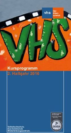 Kursprogramm 2. Halbjahr 2016 - vhs Oer-Erken- schwick - VHS Oer-Erkenschwick