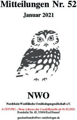 NWO - Mitteilungen Nr. 52 Januar 2021 - Nordrhein-Westf&auml;lische Ornithologengesellschaft e.V - Nordrhein-Westf&auml;lische ...