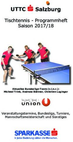 Tischtennis - Programmheft Saison 2017/18 - Veranstaltungstermine, Bundesliga, Turniere, Mannschaftsmeisterschaft und Sonstiges - UTTC Salzburg