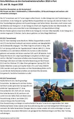 Getu Melchnau an den Seelandmeisterschaften 2018 in Port 25. und 26. August 2018 - TV Melchnau