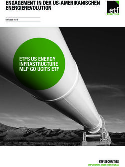 ENGAGEMENT IN DER US-AMERIKANISCHEN ENERGIEREVOLUTION - ETFS US ENERGY INFRASTRUCTURE MLP GO UCITS ETF - ETF SECURITIES