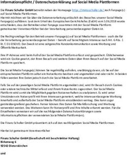 Informationspflicht / Datenschutzerklärung auf Social Media Plattformen