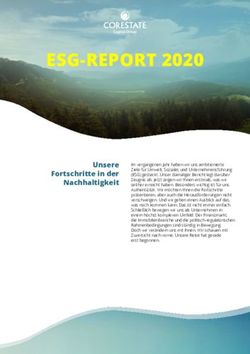 ESG-REPORT 2020 Unsere Fortschritte in der Nachhaltigkeit - Corestate Capital Group