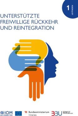 UNTERST&Uuml;TZTE FREIWILLIGE R&Uuml;CKKEHR UND REINTEGRATION - N1