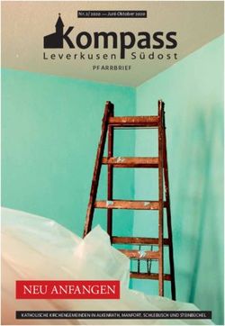 NEU ANFANGEN - PFARRBRIEF NR. 2/ 2020 - JUNI-OKTOBER 2020