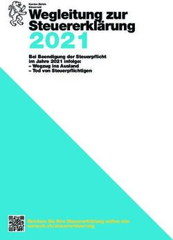 2021 Wegleitung zur Steuererklärung - Bei Beendigung der Steuerpflicht im Jahre 2021 infolge: Wegzug ins Ausland - Tod von Steuerpflichtigen