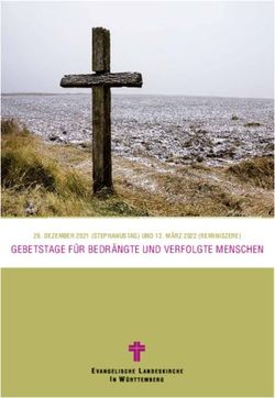 GEBETSTAGE F&Uuml;R BEDR&Auml;NGTE UND VERFOLGTE MENSCHEN