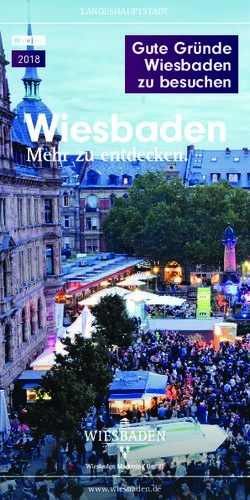 Gute Gründe Wiesbaden zu besuchen 2018 - Landeshauptstadt ...