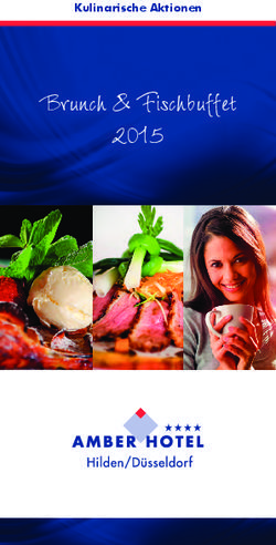 Brunch & Fischbuffet 2015 - Kulinarische Aktionen