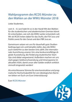 Wahlprogramm des RCDS M&uuml;nster zu den Wahlen an der WWU M&uuml;nster 2018 - RCDS M&uuml;nster