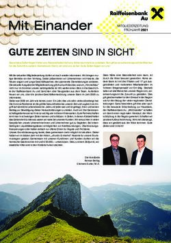 GUTE ZEITEN SIND IN SICHT - Meine Mitgliedschaft bei Raiffeisen