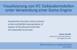 Visualisierung von IFC Geb&auml;udemodellen unter Verwendung einer Game-Engine - Pers&ouml;nliche Webseiten der Informatik