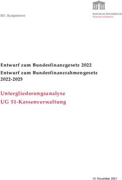 Untergliederungsanalyse UG 51-Kassenverwaltung - Entwurf zum Bundesfinanzgesetz 2022 Entwurf zum Bundesfinanzrahmengesetz 2022-2025 - Parlament