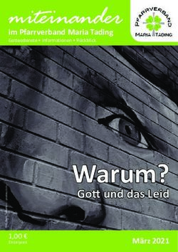 Warum? - miteinander - Erzbistum München