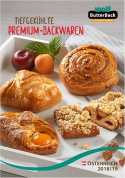 Premium Backwaren Tiefgekuhlte - ÖSTERREICH 2018 19 - Wolf Butterback