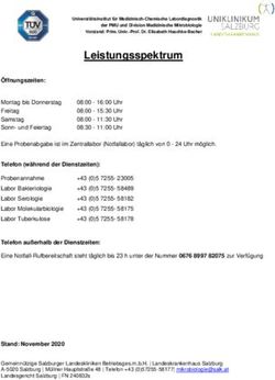 Leistungsspektrum - Salzburger Landeskliniken