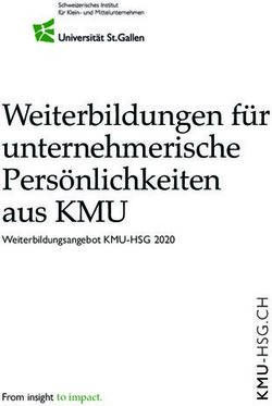 Weiterbildungen f&uuml;r unternehmerische Pers&ouml;nlichkeiten aus KMU - From insight to impact - KMU-HSG
