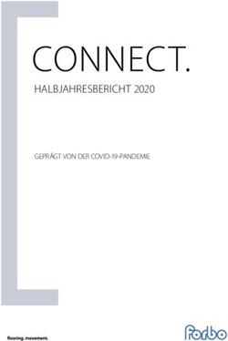 CONNECT. HALBJAHRESBERICHT 2020 - GEPR&Auml;GT VON DER COVID-19-PANDEMIE - NET