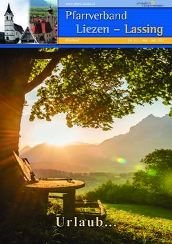 Urlaub - www.pfarre-liezen.at Pfarrbrief Nr. 111 - Juni - Juli 2021 - Pfarren Liezen